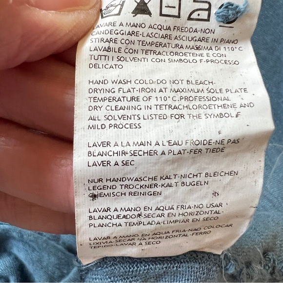 SOLD MASSIMO ALBA LONG SLEEVE POLO PURE LINEN SHIRT CUFFS 5 BUTTON PLACKET XL - Picture 11 of 11